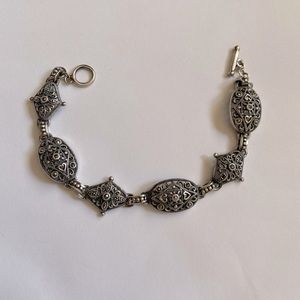 Vintage Marcasite and Silver Bracelet